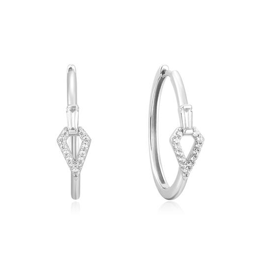  Sunshine Chaser - Silver / Rhodium plated - Zirconia